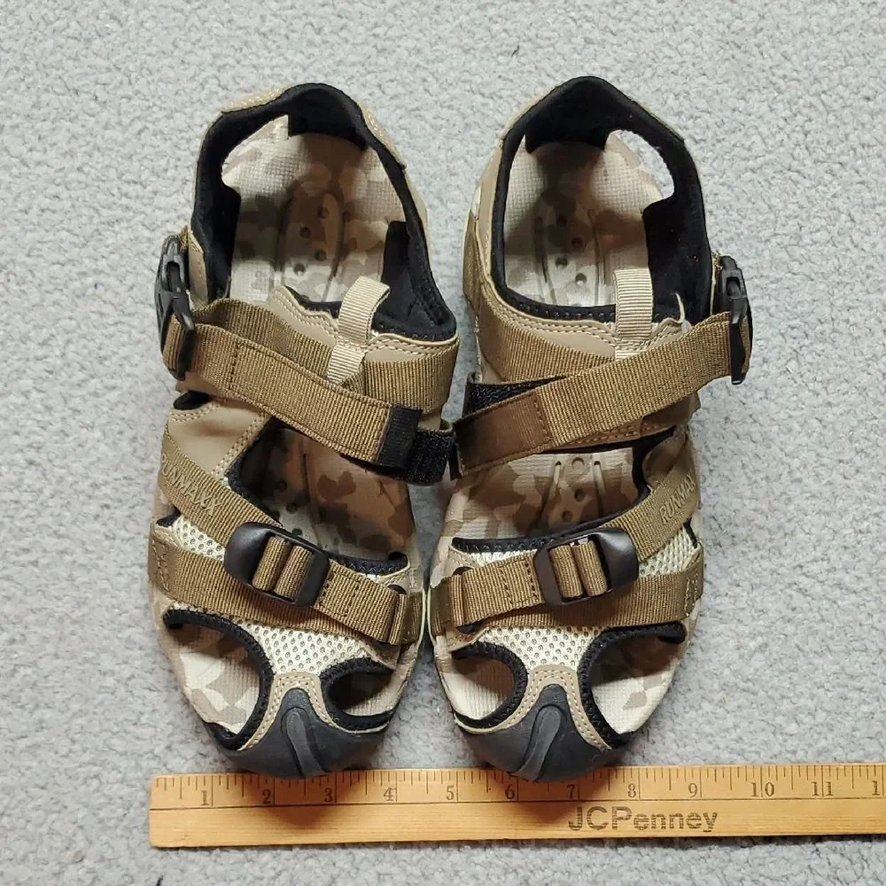 Runmaxx Men's Hiking Sandals - Tan and Black Size 41